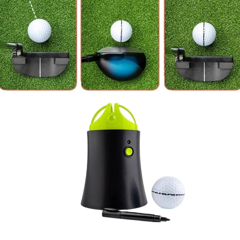 Electronic Golf Ball Liner Template Marker Alignment Tool With Pen Golf Ball Line Marker Tool for Precise Alignment
