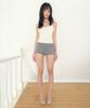 Lujeuseullibobeo Pudding Lace Shorts *Melange Gray