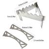 Portables Stainless Steel Stove Stand Camp Alcohols Stove Crosses Stand for Outdoor Cooking
