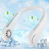 Hands-Free Neck Fan Bladeless 3 Speed Adjustable USB Rechargeable 5000mAh Cooling - White