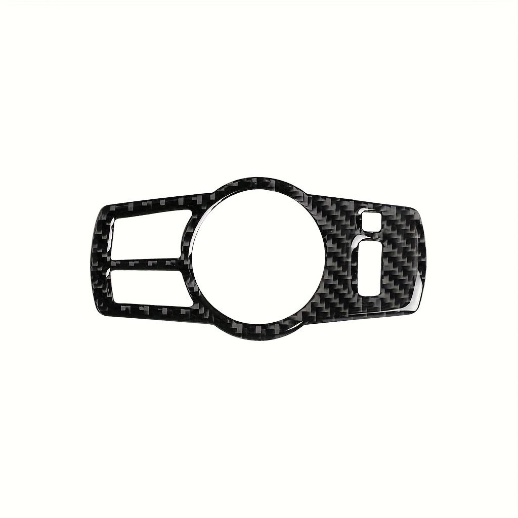 Real Soft Carbon Fiber Sticker Headlight Switch Decorative Sticker Interior Decorative Sticker for BMW 5 Series F10 2011 2012 2013 2014 2015 2016 2017