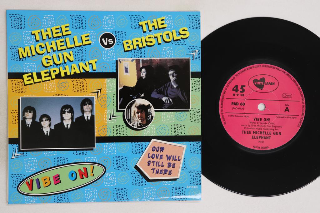 7inch Record THEE MICHELLE GUN ELEPHANT, THE BRI - Thee Michelle Gun Elephant Vs The B PAD60 VINYL JAPAN 1998 UK Japanese Pop/Rock Used