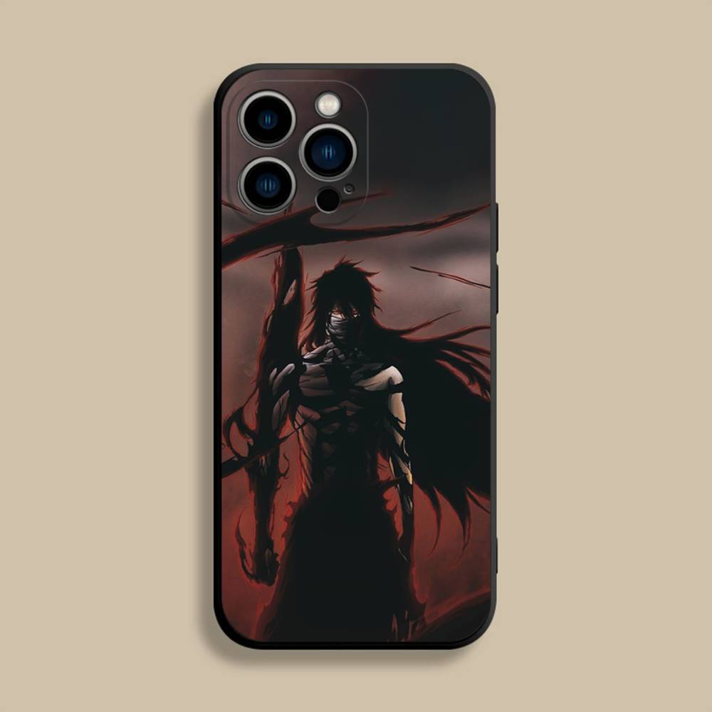 B-Bleach I-Ichigo Kurosaki Phone Case For iPhone 17,16,15,14,13,12,Pro,Max,Plus,E,SE4,Air,Mini Black Soft Cover