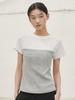 NOUVE Layered Top T-Shirt - Melange Gray