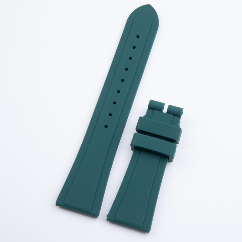 Miękki Naturalny Kauczuk Silikonowy Pasek do Zegarka 22mm Dla Tudor Strap Black Bay 1958 GMT 41mm Pelagos Z Klamrą Składaną Akcesoria na Nadgarstek