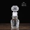 European Style Transparent Glass Carved Small Wine and Liquor Bottle/Vase
