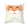 Cute Cartoon Santa Claus Christmas Decoration Print Pattern Cushion Cover Home Living Room Sofa  Pillow