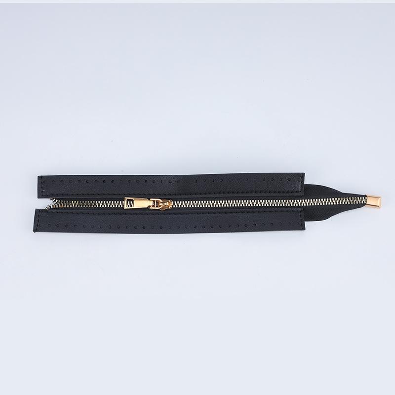 24cm PU Metal Teeth Zipper for Handmade Bags and Woven Bag Accessories
