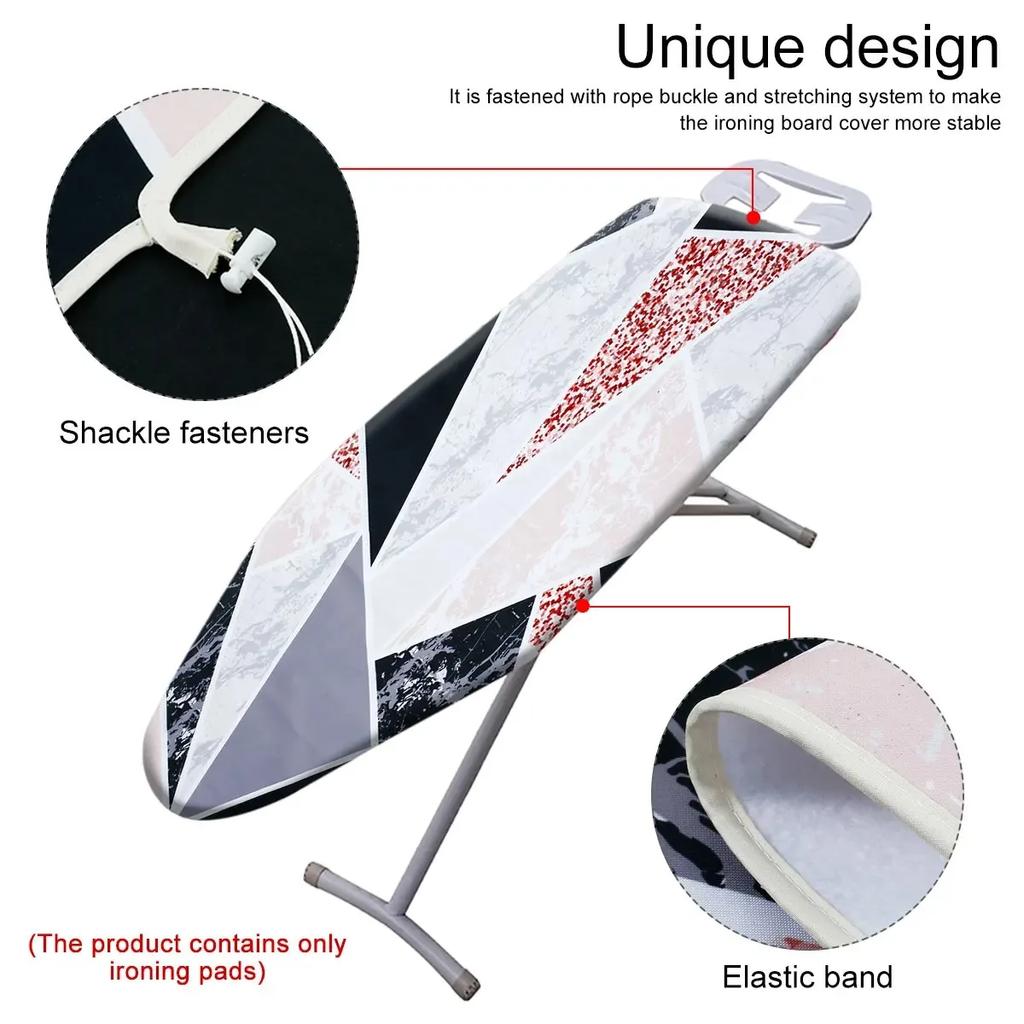 Protective Skin Ironing Board Cover Heat Resistant Marbling Printed Ironing Plate Guard Protector Home Hotel Laundry Accessories