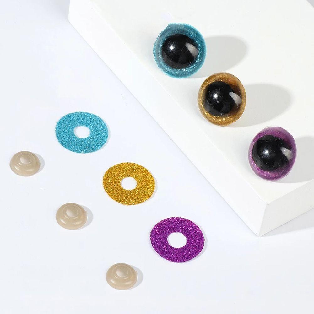 Doll Eyeballs Stuffed Toys Plush Toys Eyes 3D Glitter Eyes 3D Doll Eyes Doll Making Eyes