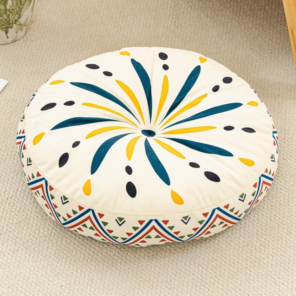 Thickened Round Tatami Cushion 45x45x8cm Futon Seat Cushion  For Living Room Sofa Tatami