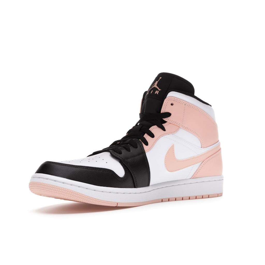 Air Jordan 1 Mid Crimson Tint Men Sneakers Orange White Black 554724-133