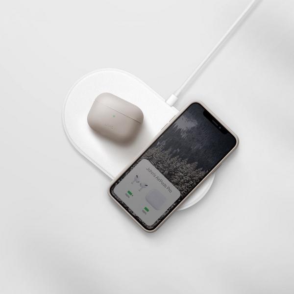 Etui do AirPods Pro UNIQ Lino - case pokrowiec silikonowy miętowy