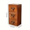 Armoire de rangement vintage à plusieurs niveaux Armoire de rangement avec tiroirs en bois Organiseurs de tiroirs de bureau Organiseurs de tiroirs pour accessoires de bijoux