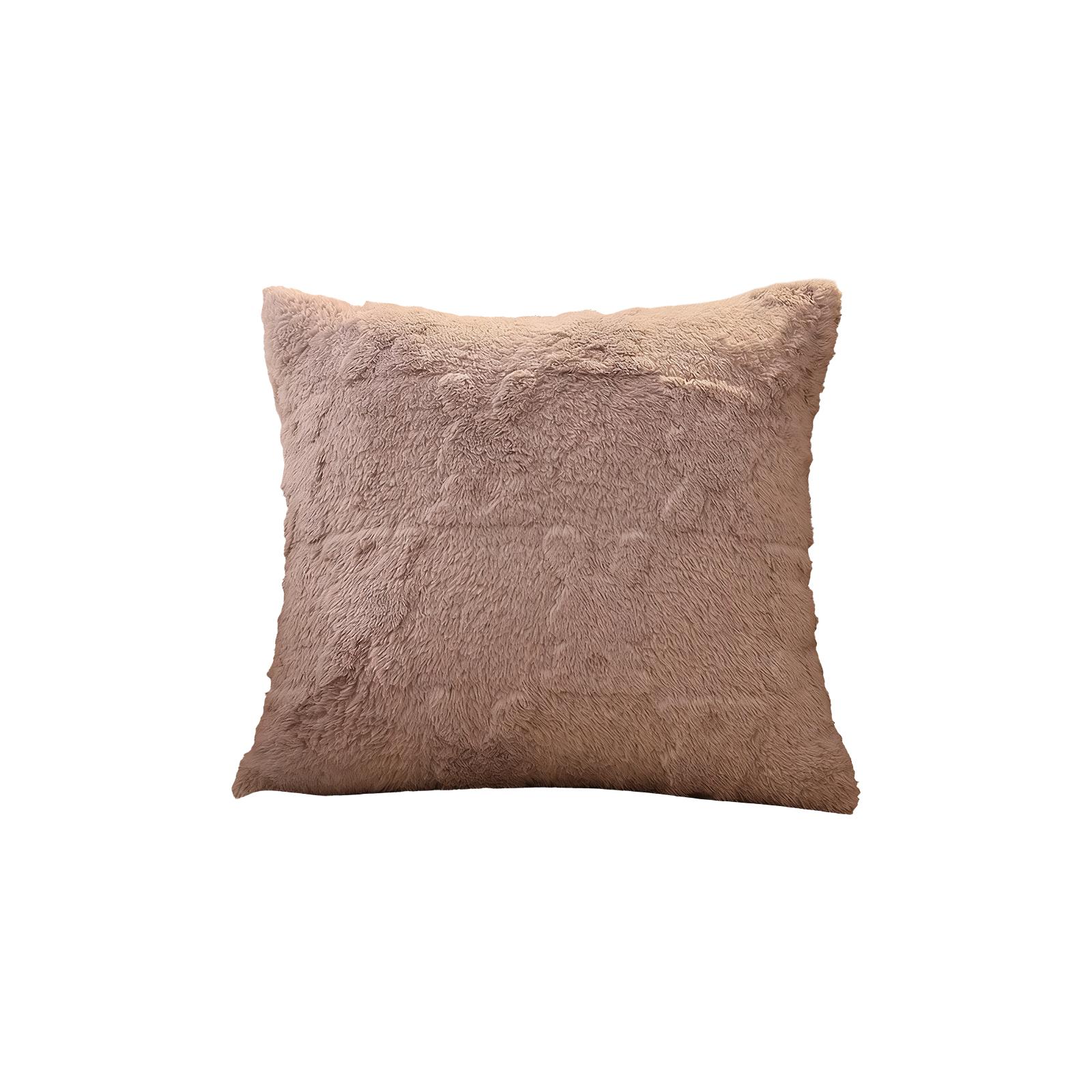 

Easter Plush Pillow Cover Bedhead Party Decoration Pillow Cushion Cover Double Sided Plush Pillow Cover One Size світло-коричневого кольору