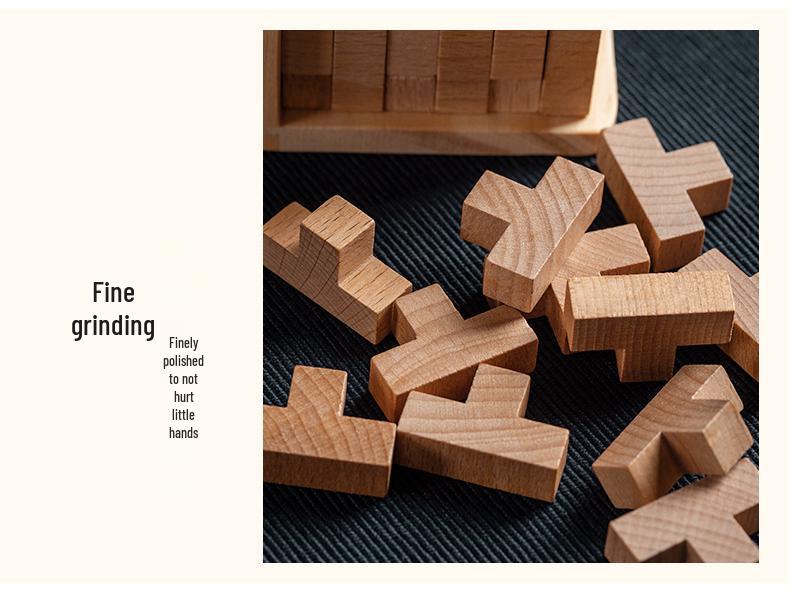 Magic Fight 54: Classical Wooden Luban Kongming Lock - Challenging Educational Toy for Children