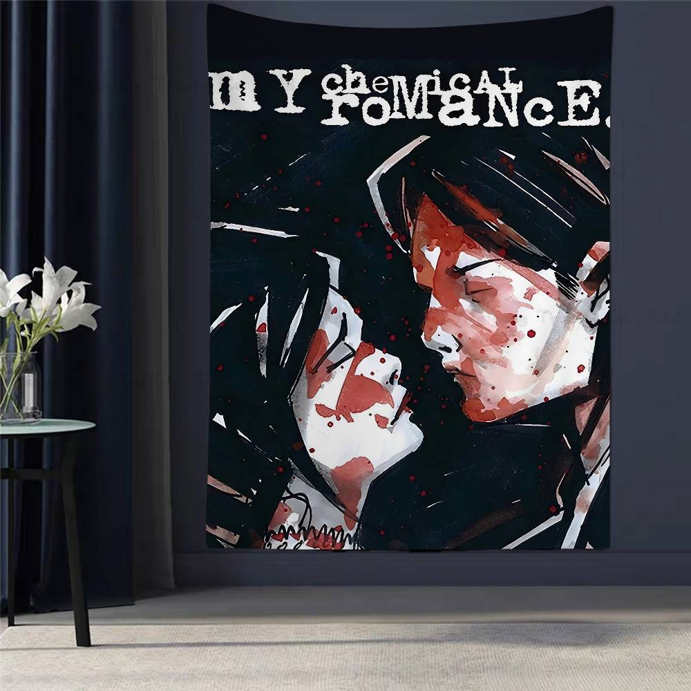 My CChemical RRomance Band Hanging Bohemian Tapestry Hanging Tarot Hippie Wall Rugs Dorm Japanese Tapestry
