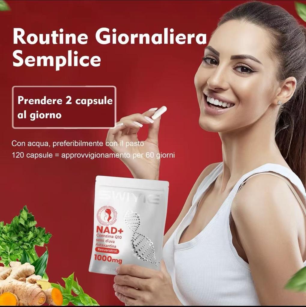 Supliment alimentar Swiyie-Nad cu aromă de fructe de pădure - Ribozidă de Nicotinamidă Lipozomală