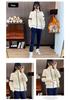 Winter Women's Fleece-Lined Slim Fit Cardigan & Joggers Fitness Set