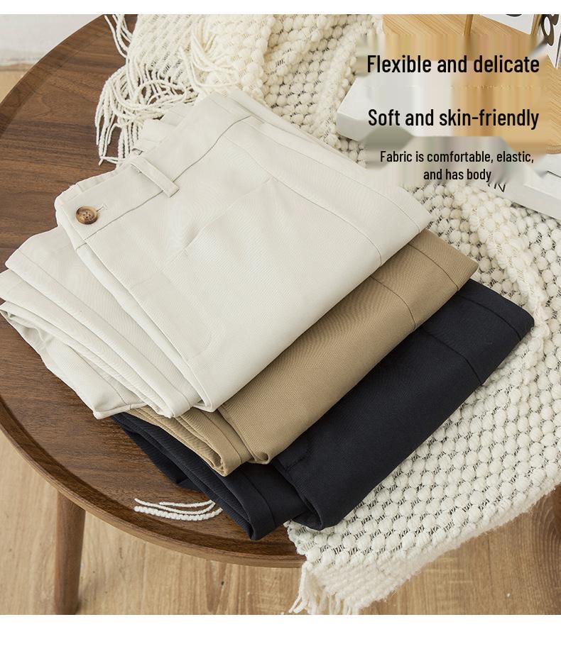 High-Waist Petite Tencel-Cotton Harem Pants for Women - 2025 Autumn Collection, Nine-Point Wide-Leg Casual Design