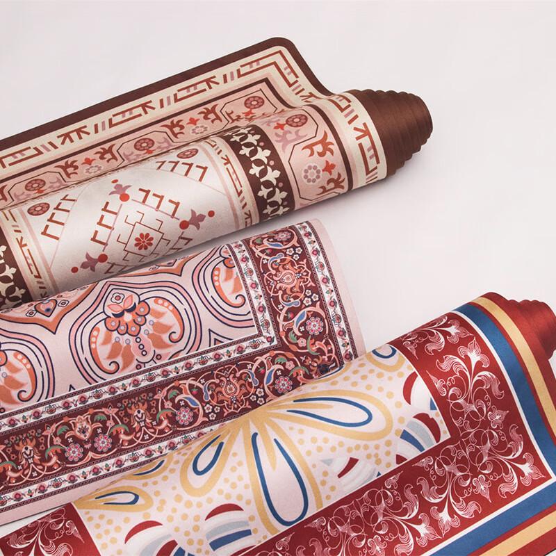 Oeny Bohemian Natural Rubber Suede Yoga Mat
