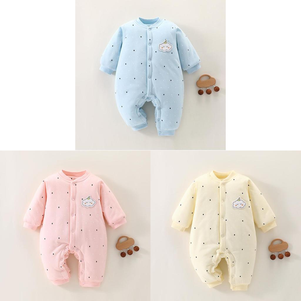 Baby Winter Cotton Romper With Thick Insulation For Newborns And Infants