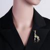 Enamel Giraffe Brooches for Women Cute Animal Pin Fashion Jewelry Gold Color Gift for Kids Exquisite Broches