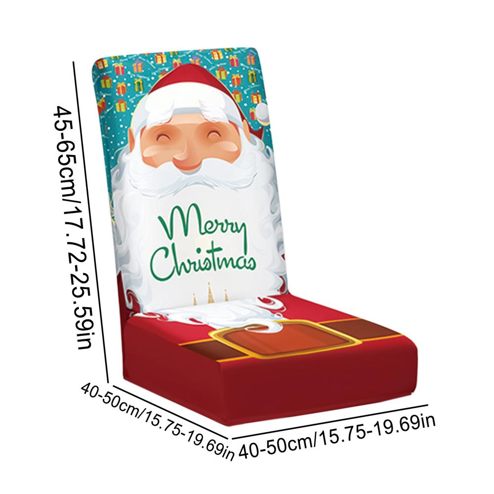 

Чехлы на стулья Рождественские 4 штуки Чехол на спинку стула для столовой Праздничный протектор для стула Накидки для столовой Домашний декор белый