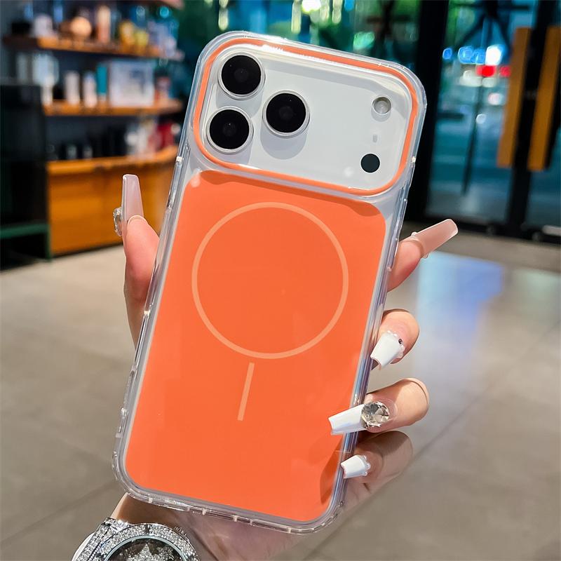 

Для чохла iPhone 17 Pro Max Колірний Магнітний Для Magsafe Чохол для бездротової зарядки Для iphone 17 Air 16 Pro Max Plus 17 Чохол iPhone17 Pro Max