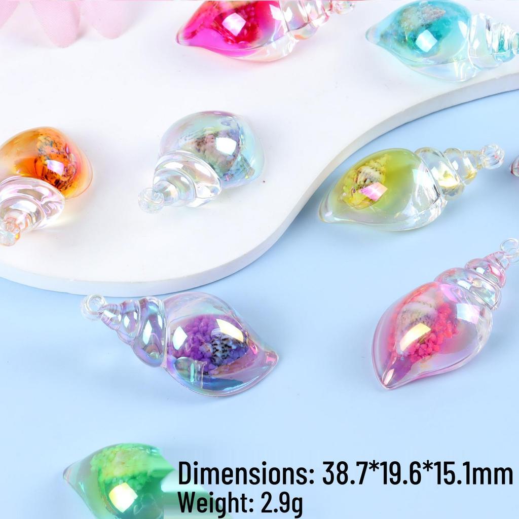 Acrylic Seashell Bag Pendant & Earrings DIY Kit