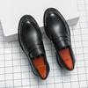 Brogues Style Men Shoes Business Casual Leather Shoes Moccasins Man Flats Shoes