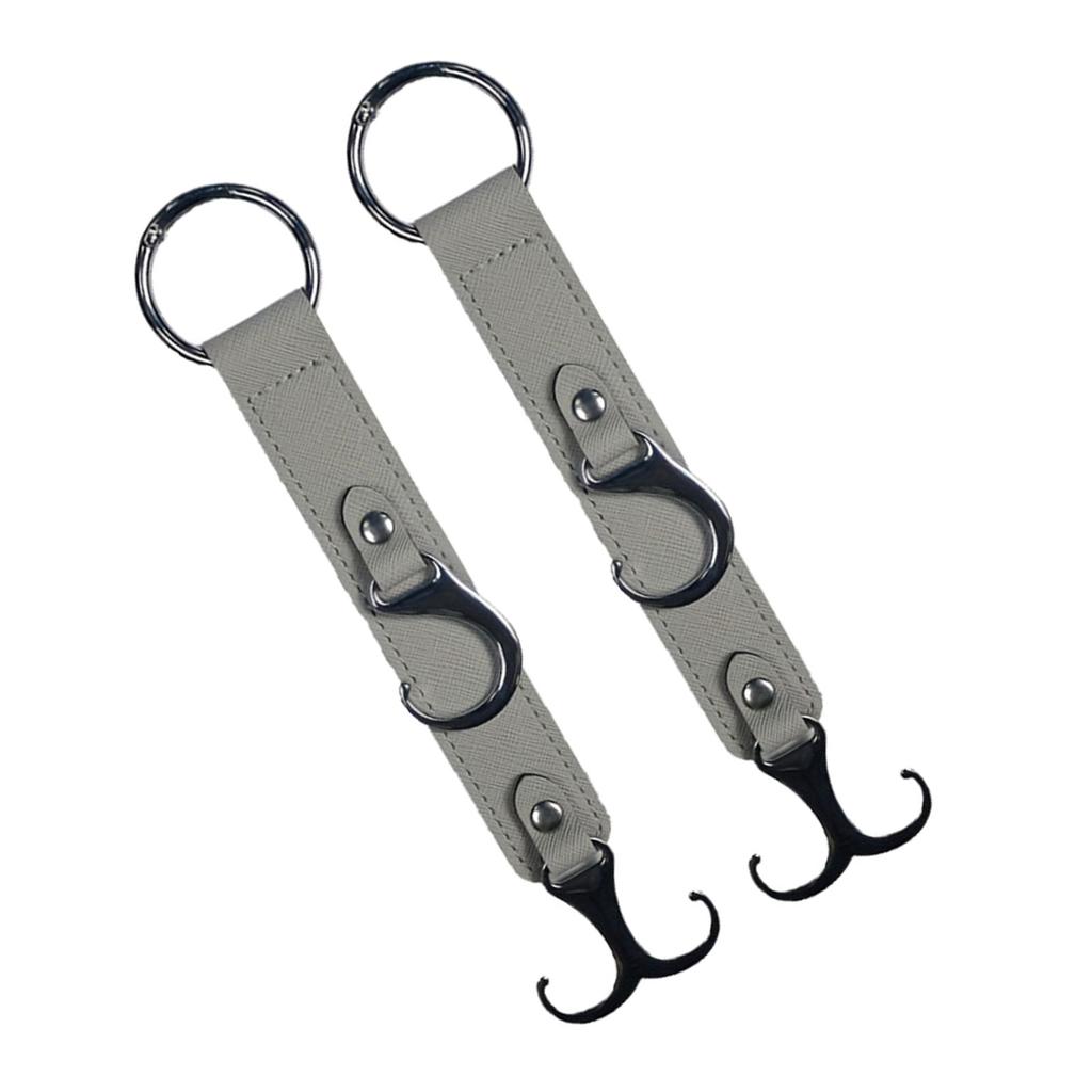 Car Hook for Headrest, Car Seats Back Storage Hook for Headrest, Headrest Leather Hook for Purses and Bags