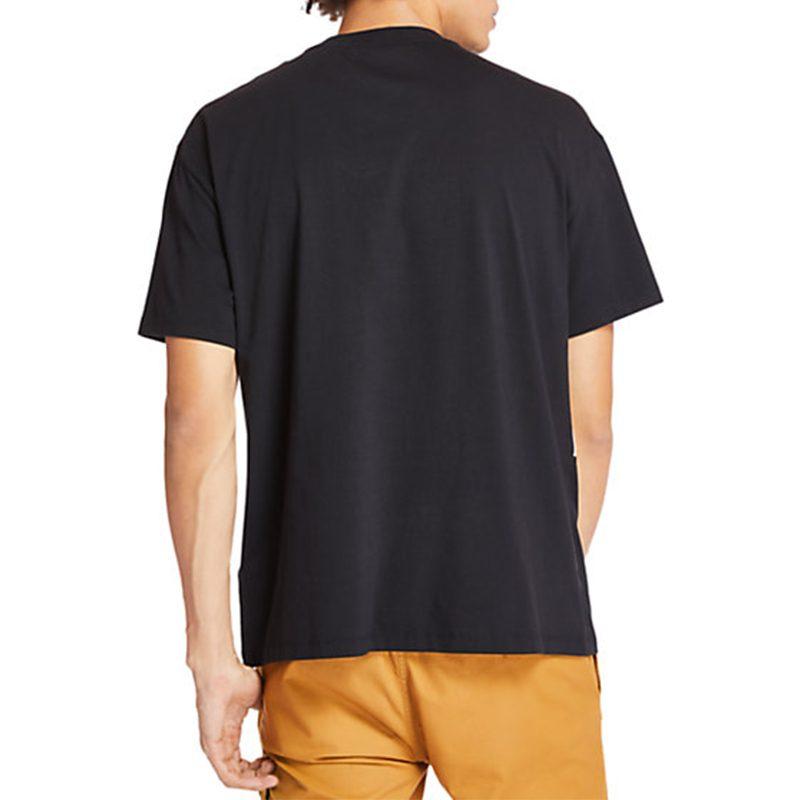 Timberland T Shirts Men's Black Crew Neck Moderate A22S1P56