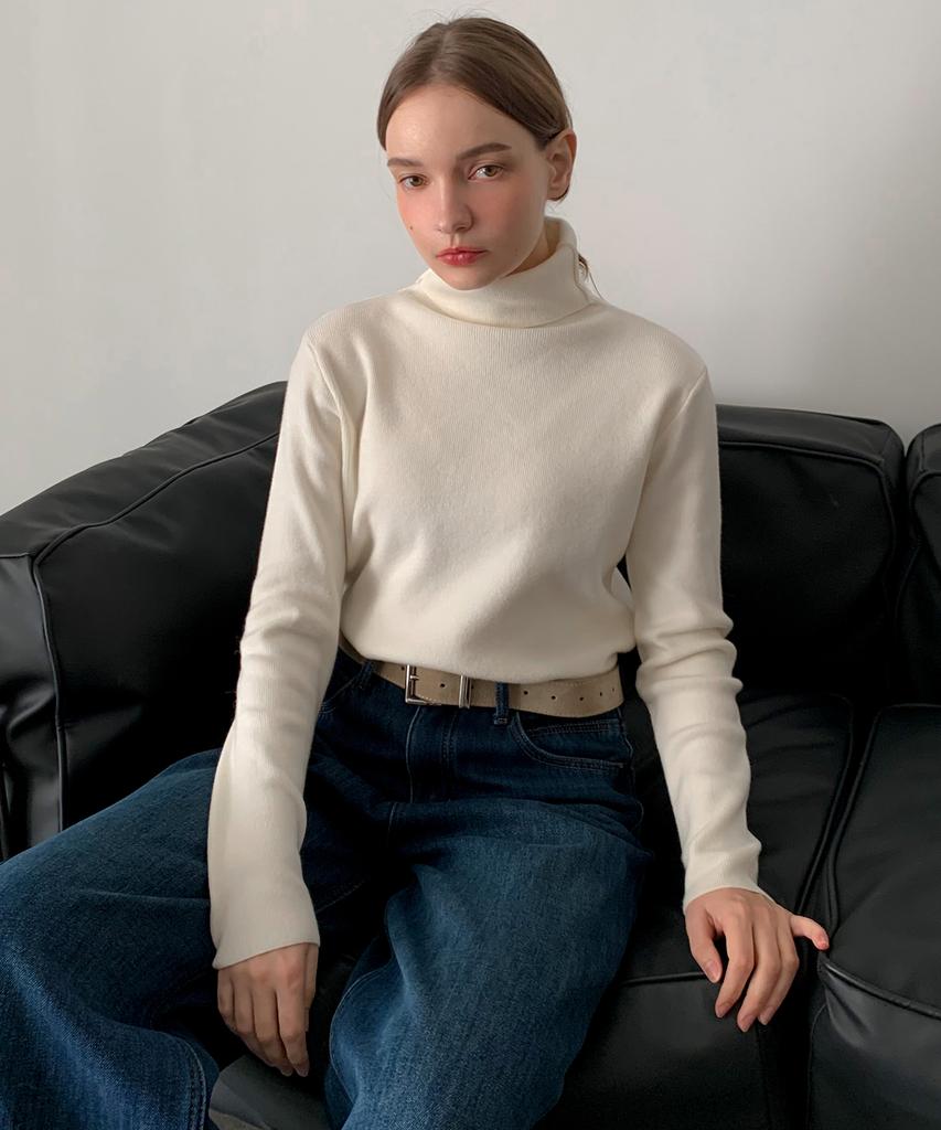 Baseukala Golgi Turtleneck Knitwear (4Colors)