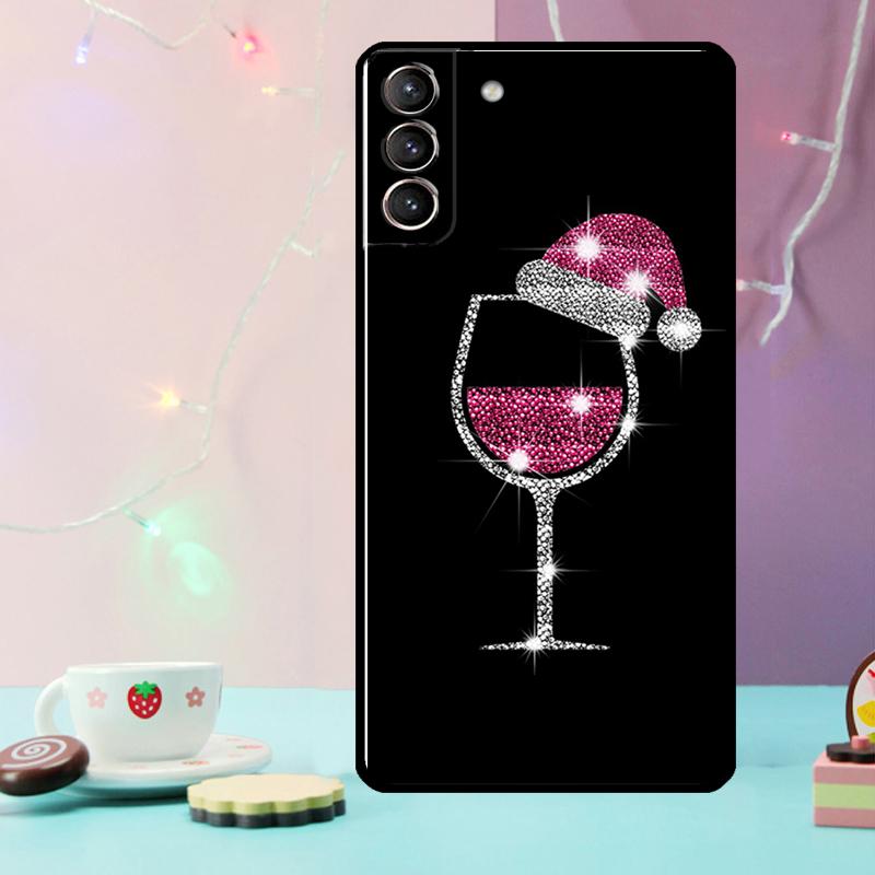 Coffee Wine Cup Phone Case For Samsung Galaxy S25 Ultra S20 S21 S22 S23 S24 Plus S9 S10 S24 FE S25 FE Cover