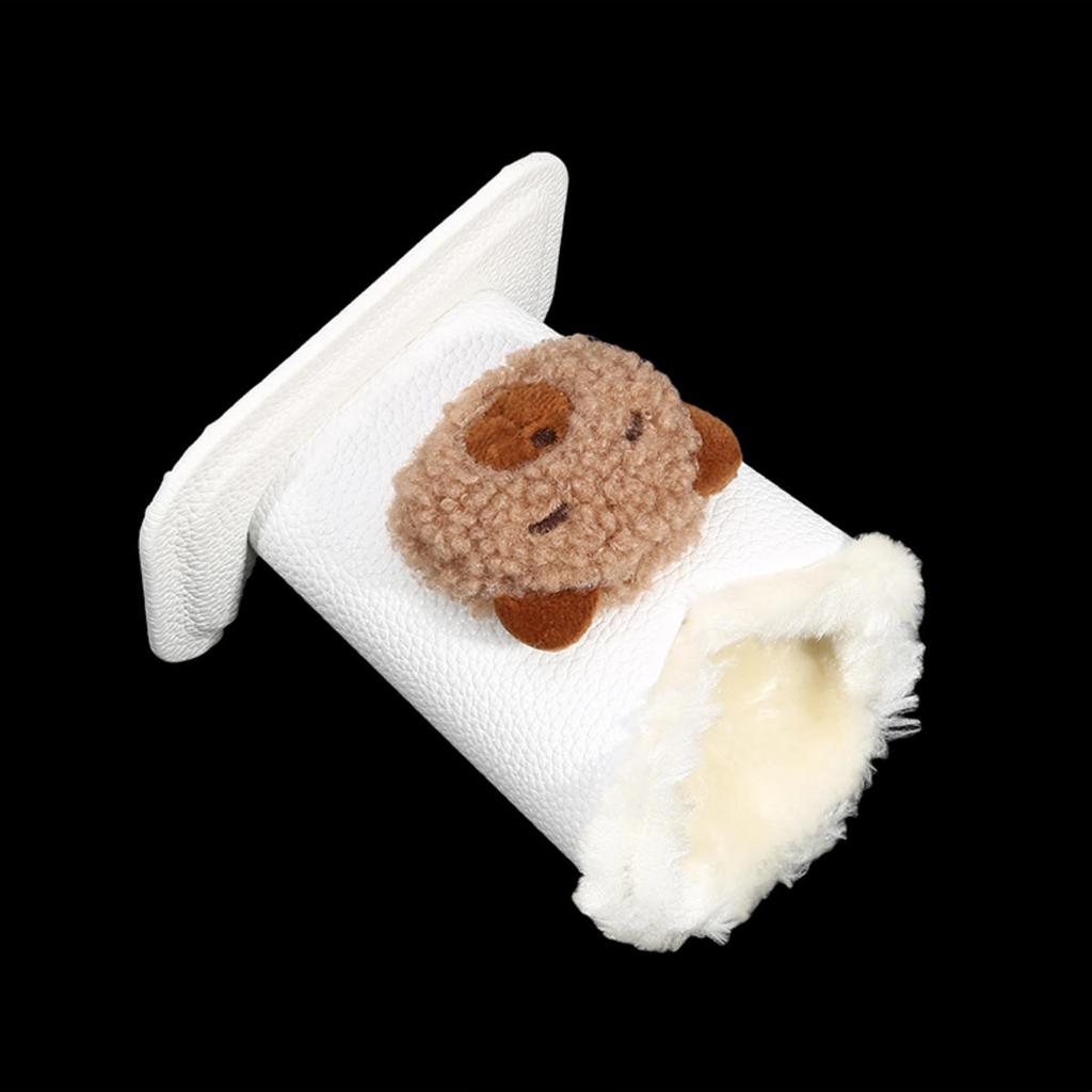 1pc Cute Plush Lined Eyeglasses Holder Anti Scratch Glasses Storage Organizer Case Modern Sturdy Cartoon Pen Holder for Office NightStand