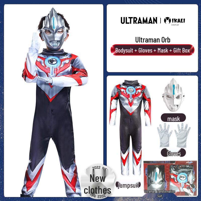Genuine Ultraman Boys` Tiga Zero Jumpsuit