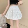 2026 Spring/Summer Women's High-Waisted A-Line Bowknot Fluffy Short Skirt