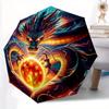 1pc Dragon Heart Automatic Opening and Closing Umbrella - Small Umbrella Suitable for Various Occasions N036