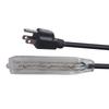 Power Cable 3 Prong Groundes Outlet Essential Power Cable with 3 Outlets Plastic Extension Cord PVC for Home & Offices