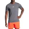 Adidas T Shirts Men's Gray Crew Neck Moderate Straight Fit IT0615