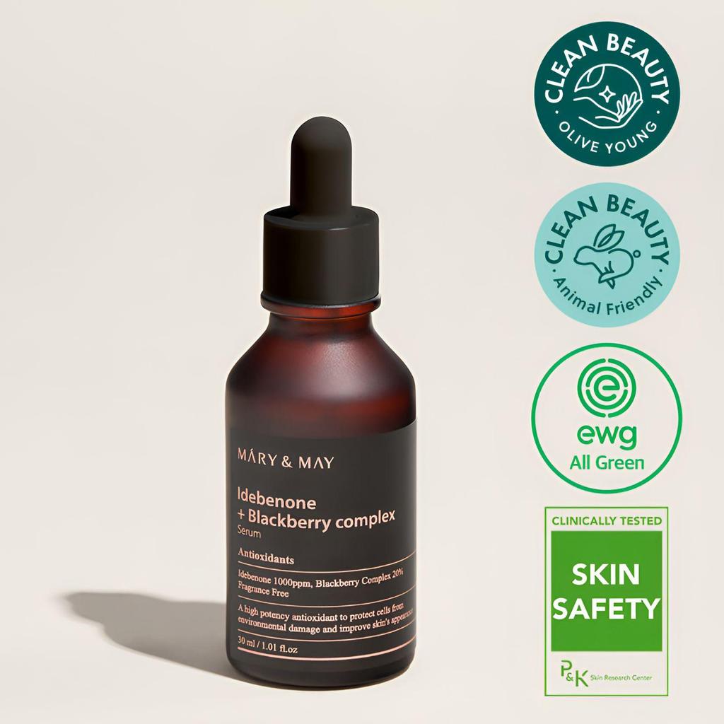 Mary&May Idebenone Blackberry Complex Serum 30ml Korean Anti Aging Brightening Serum