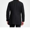 TRIES Men's Quilted Wool Blend Overcoat