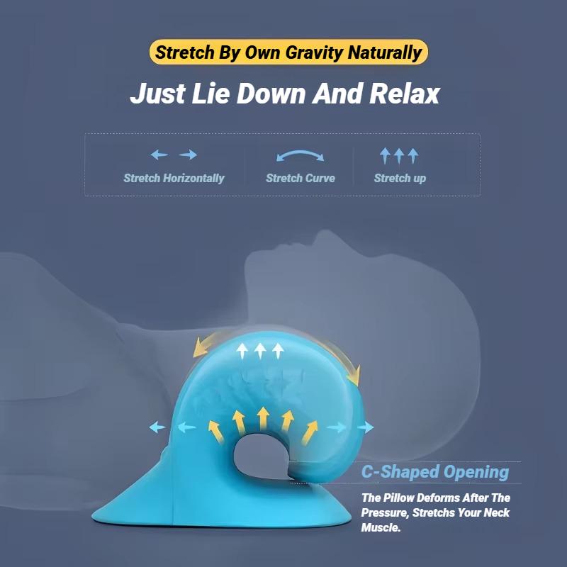 Durable And Safe Neck Shoulder Stretcher Relaxer Cervical Spine Stretch Muscle Relaxation Traction Device Massage Pillow Correction Chiropractic