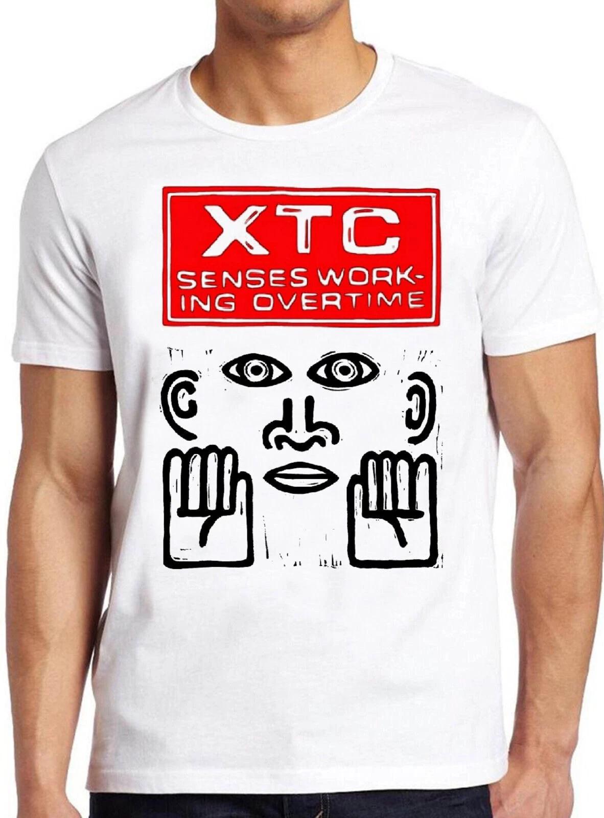 XTC Senses Working Overtime New Wave Rock Music Retro Cool Top Tee T Shirt 1573 XXXXL