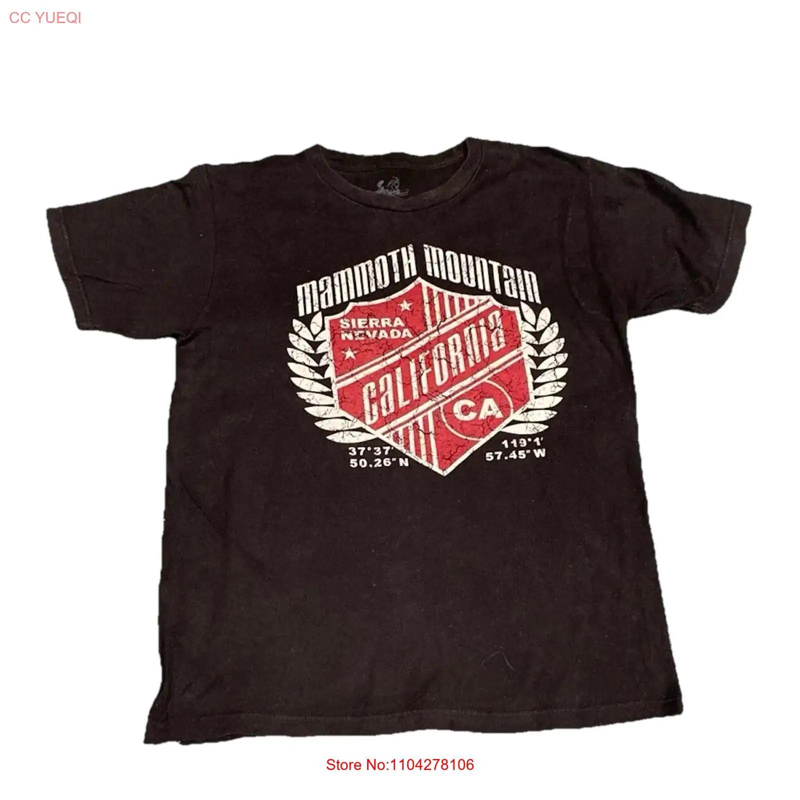 

VINTAGE MAMMOTH MOUNTAIN SIERRA NEVADA CALIFORNIA OFFICIAL BLACK T SHIRT SIZE M vintage Washed homme streetwear graphic Stylish 5XL різнокольоровий