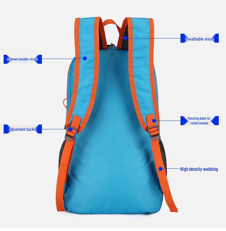 Water-Resistant Lightweight Foldable Unisex Travel Backpack for Outdoor Sports & Mountaineering