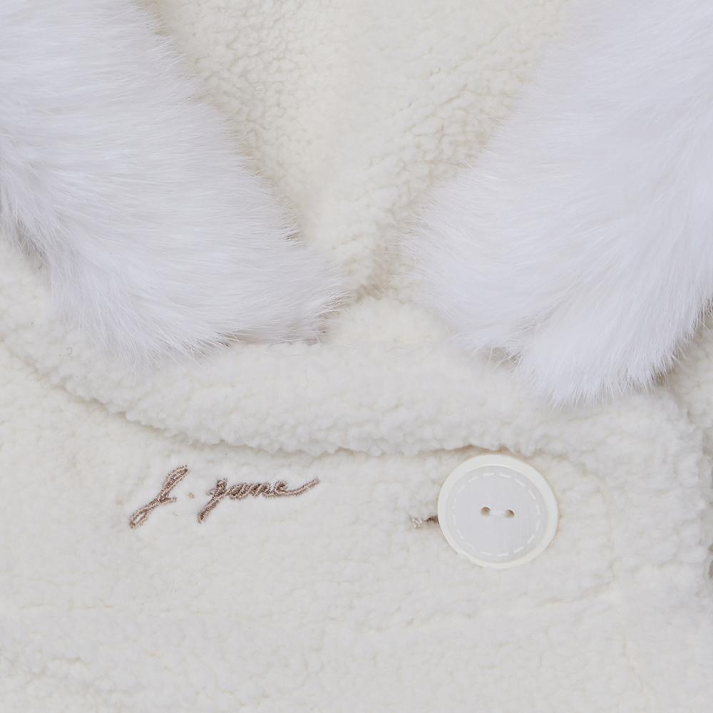 J.JANE Fur Fleece Balaclava (Ivory)