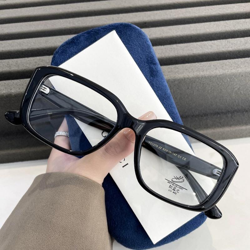 TR90 Square Ladies Reading Glasses Ultra-light Large Frame Anti-blue Light Optical Prescription Glasses Frame Female YC1279