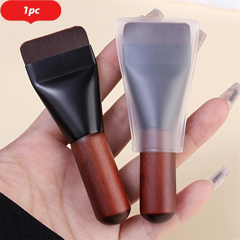 

Ultra-Thin Flat Foundation Brush Bristles - Professional Makeup Tool for Flawless Blending, Suitable for Liquid Cosmetics 1pc